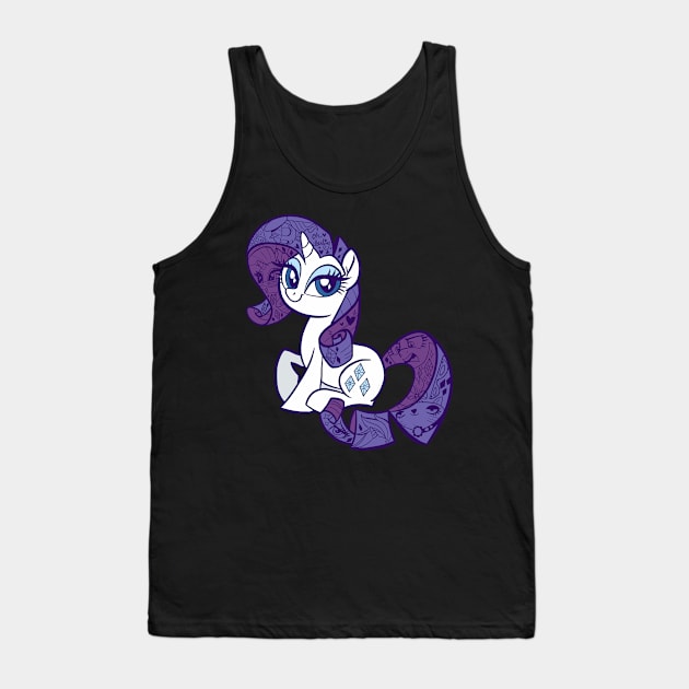 Rarity Tank Top by SophieScruggs